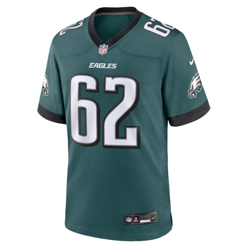 Jason Kelce Philadelphia Eagles Team Game Jersey - Midnight Green - Image 2