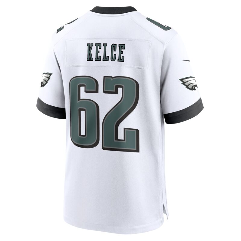 Jason Kelce Philadelphia Eagles White Game Jersey - White - Image 3