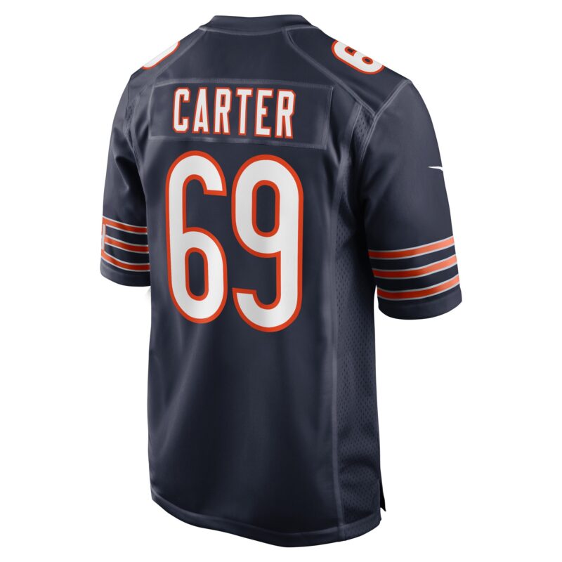 Ja'Tyre Carter Chicago Bears Game Player Jersey - Navy - Image 3