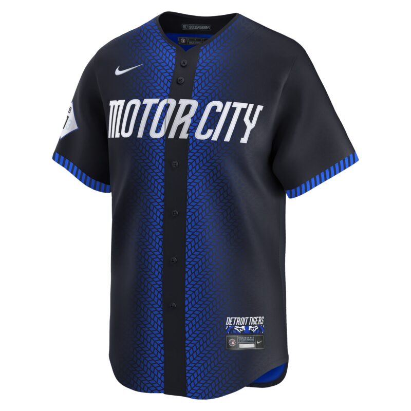 Javier Baez Detroit Tigers 2024 City Connect Limited Jersey - Navy - Image 2