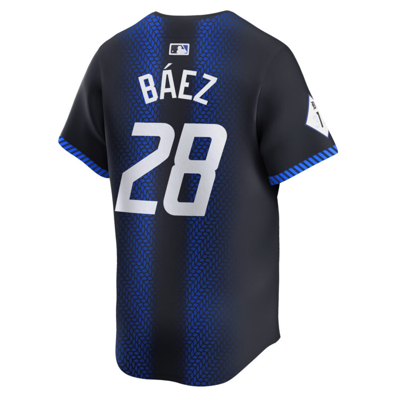 Javier Baez Detroit Tigers 2024 City Connect Limited Jersey - Navy - Image 3
