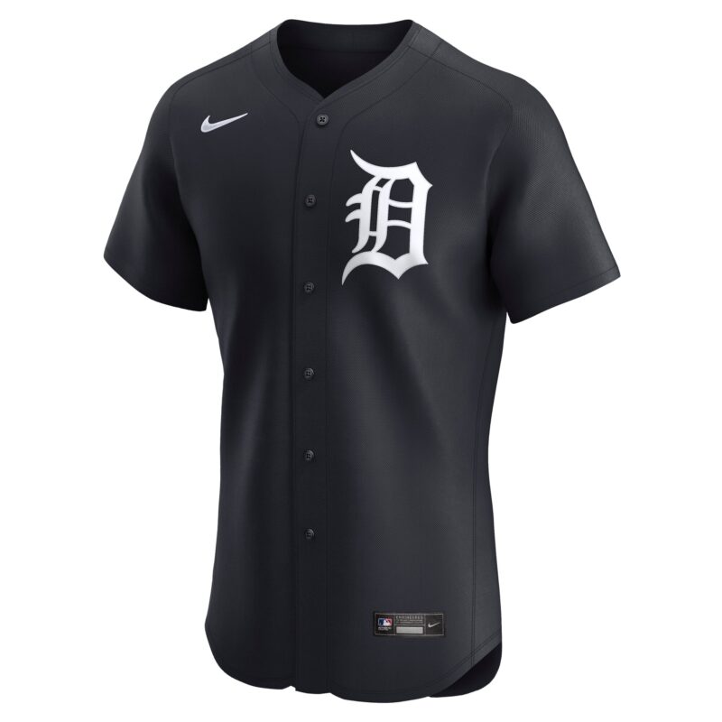 Javier Baez Detroit Tigers Alternate Elite Player Jersey - Navy - Image 2