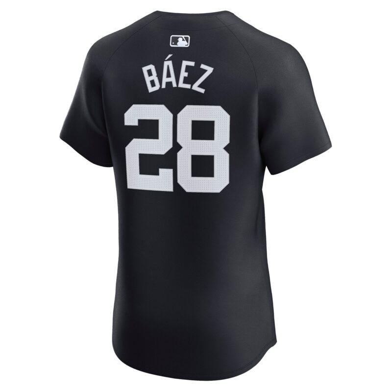 Javier Baez Detroit Tigers Alternate Elite Player Jersey - Navy - Image 3