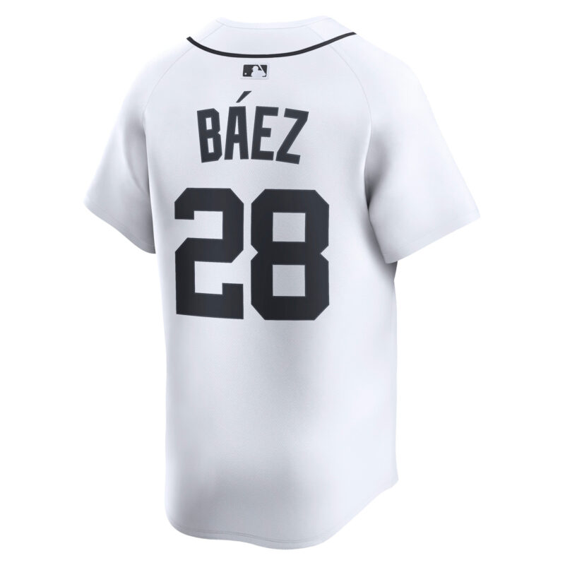 Javier Báez Detroit Tigers Home Limited Player Jersey - White - Image 3