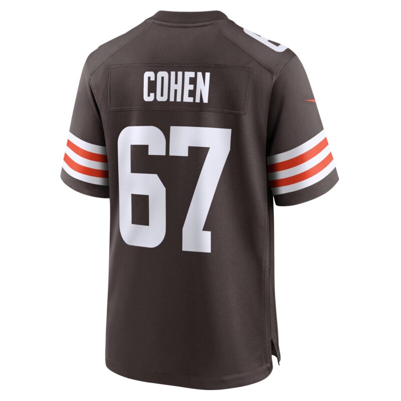 Javion Cohen Cleveland Browns Team Game Jersey - Brown - Image 3