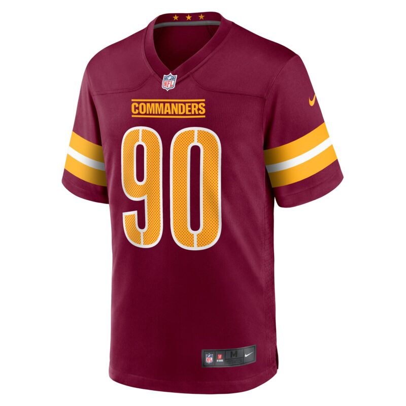 Javontae Jean-Baptiste Washington Commanders Game Jersey - Burgundy - Image 2