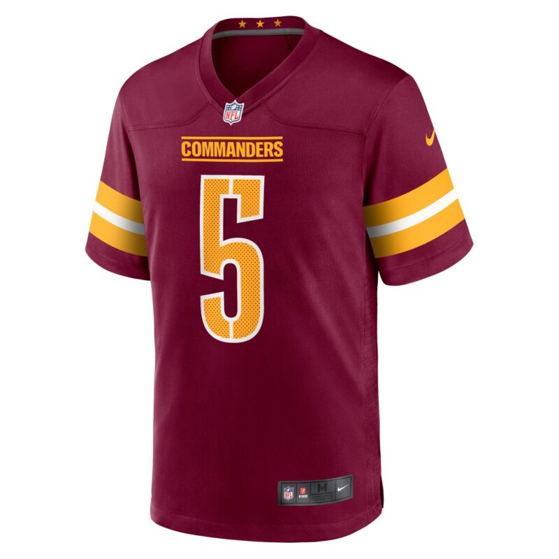Jayden Daniels Washington Commanders Player Game Jersey - Burgundy - Image 2
