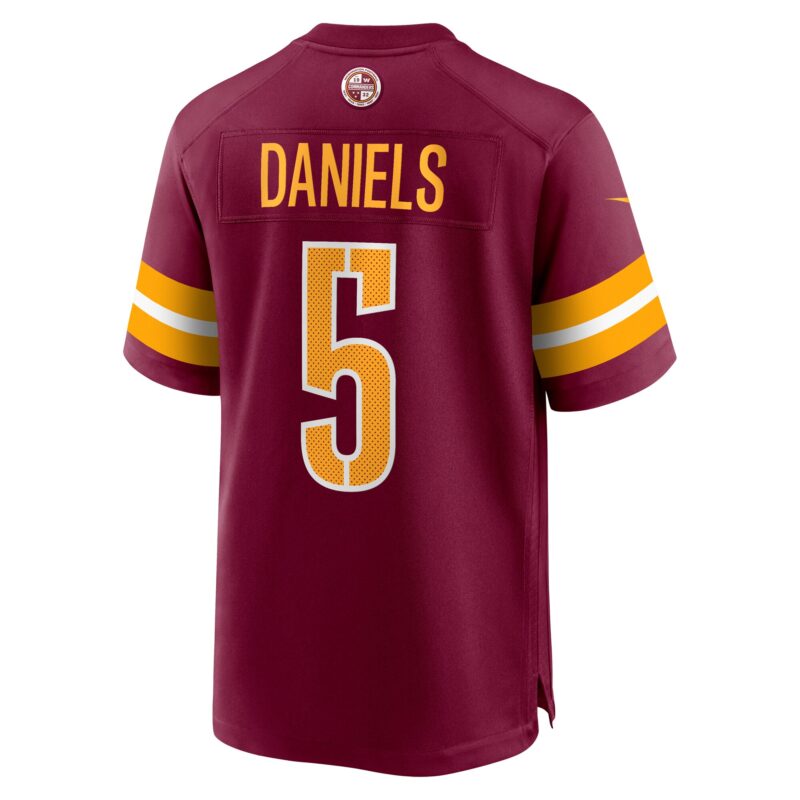 Jayden Daniels Washington Commanders Player Game Jersey - Burgundy - Image 3