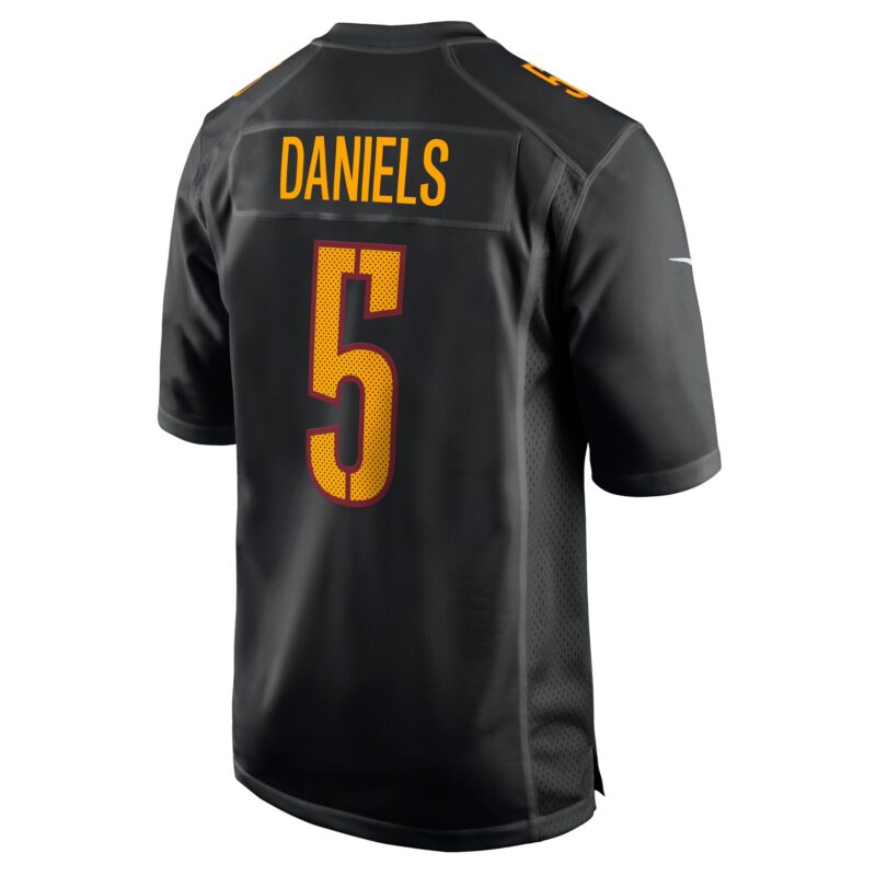 Jayden Daniels Washington Commanders Fashion Jersey - Carbon Black - Image 3