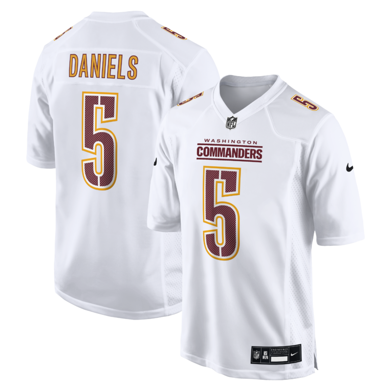 Jayden Daniels Washington Commanders Fashion Jersey - Tundra White
