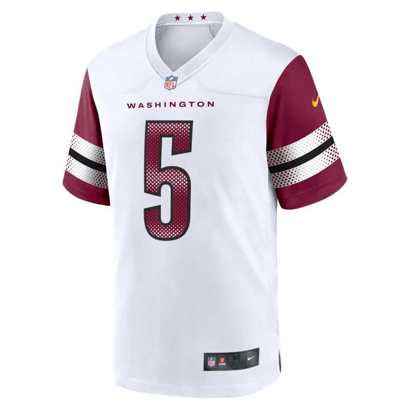 Jayden Daniels Washington Commanders Player Game Jersey - White - Image 2
