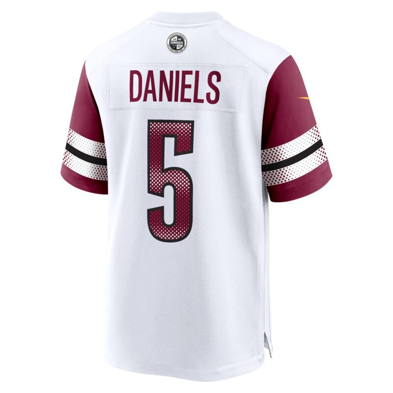 Jayden Daniels Washington Commanders Player Game Jersey - White - Image 3