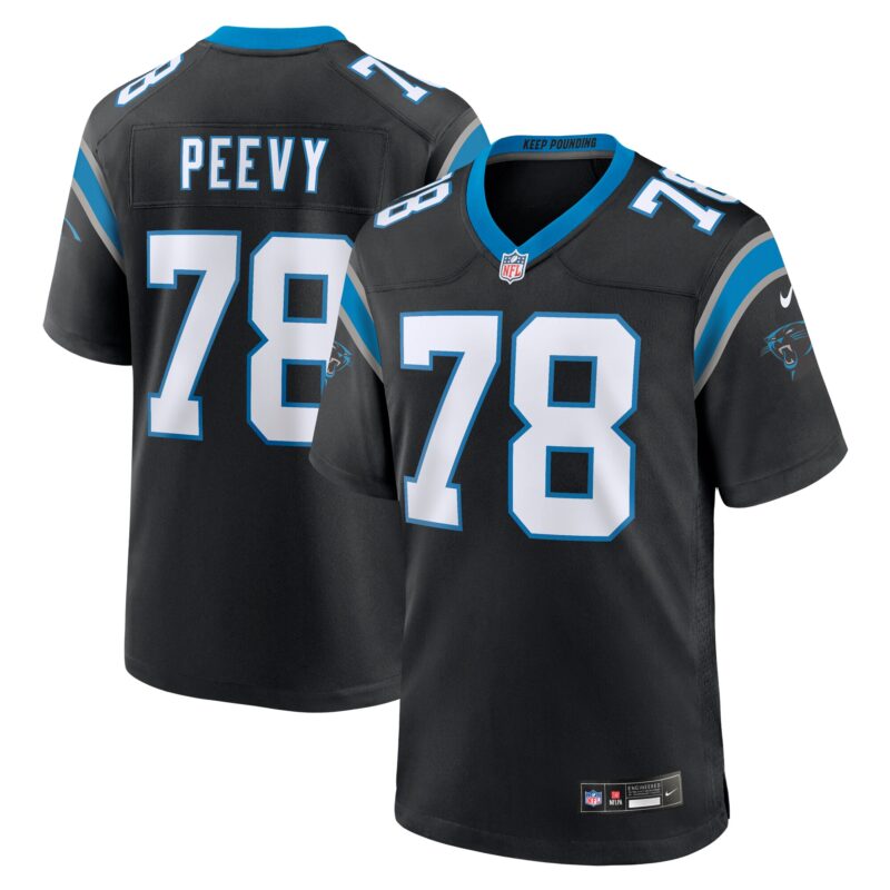 Jayden Peevy Carolina Panthers Game Jersey - Black