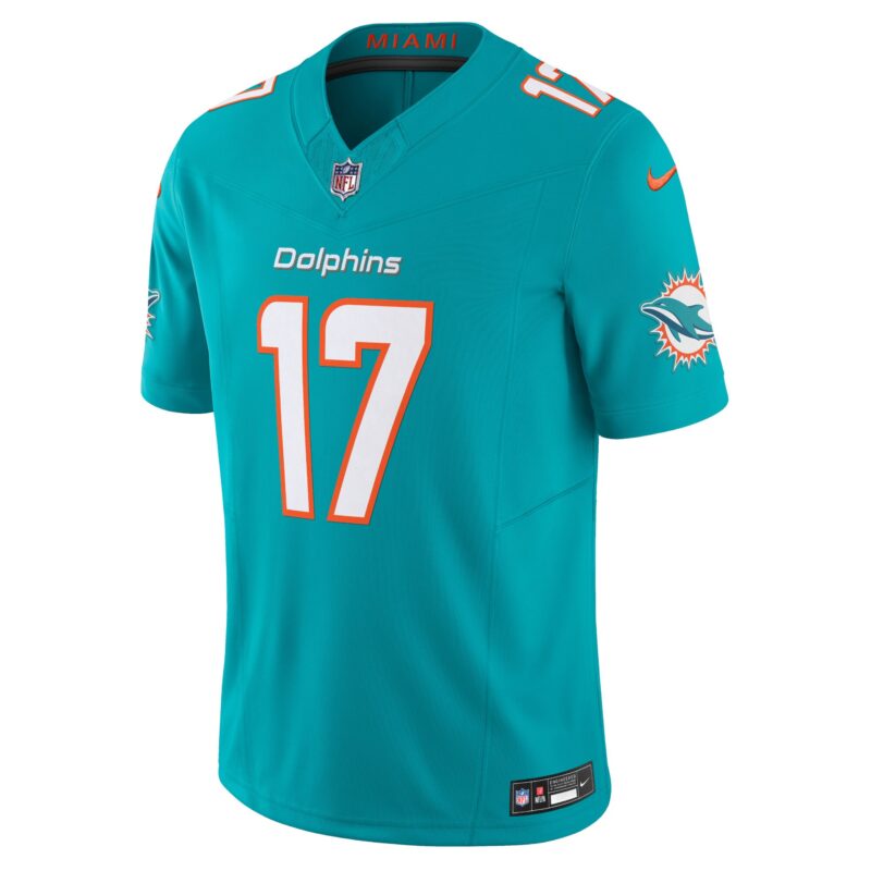 Jaylen Waddle Miami Dolphins Vapor F.U.S.E. Limited Jersey - Aqua - Image 2