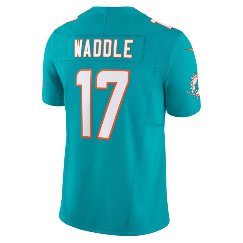 Jaylen Waddle Miami Dolphins Vapor F.U.S.E. Limited Jersey - Aqua - Image 3