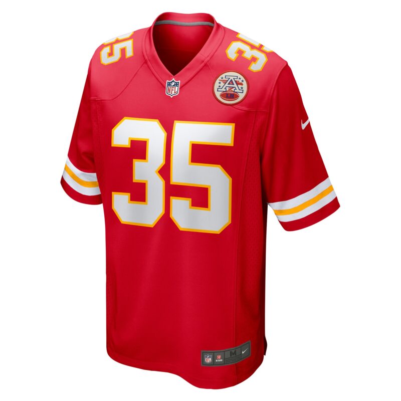Jaylen Watson Kansas City Chiefs Game Player Jersey - Red - Image 2