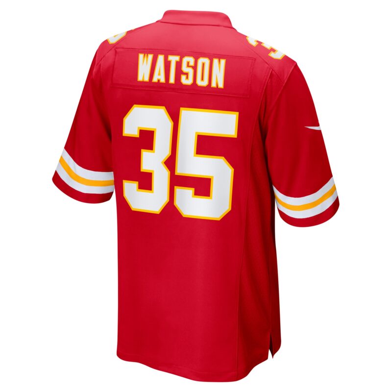 Jaylen Watson Kansas City Chiefs Game Player Jersey - Red - Image 3