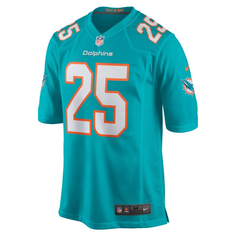 Jaylen Wright Miami Dolphins Game Jersey - Aqua - Image 2