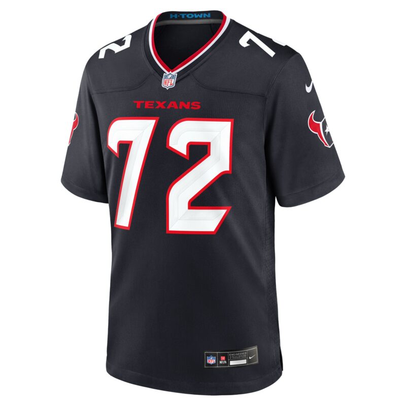 Jaylon Thomas Houston Texans Team Game Jersey - Navy - Image 2