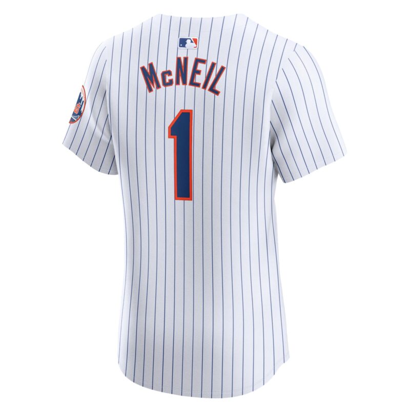 Jeff McNeil New York Mets Home Elite Player Jersey - White - Image 3