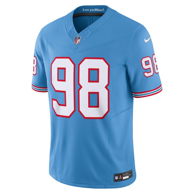 Jeffery Simmons Tennessee Titans Vapor F.U.S.E. Limited Jersey - Light Blue - Image 2