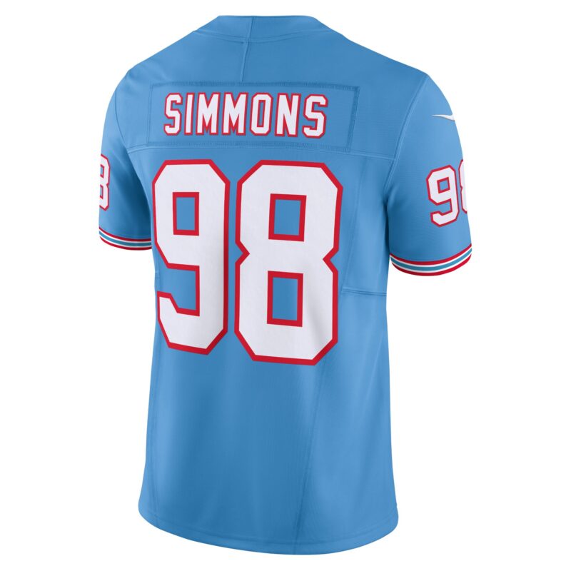 Jeffery Simmons Tennessee Titans Vapor F.U.S.E. Limited Jersey - Light Blue - Image 3