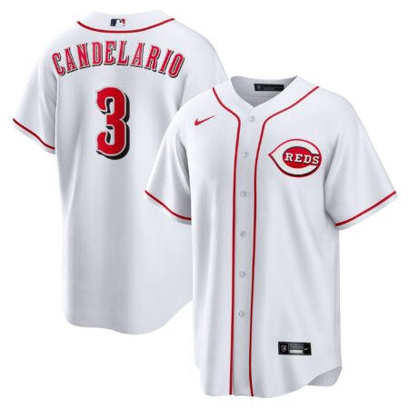Jeimer Candelario Cincinnati Reds Home Jersey - White