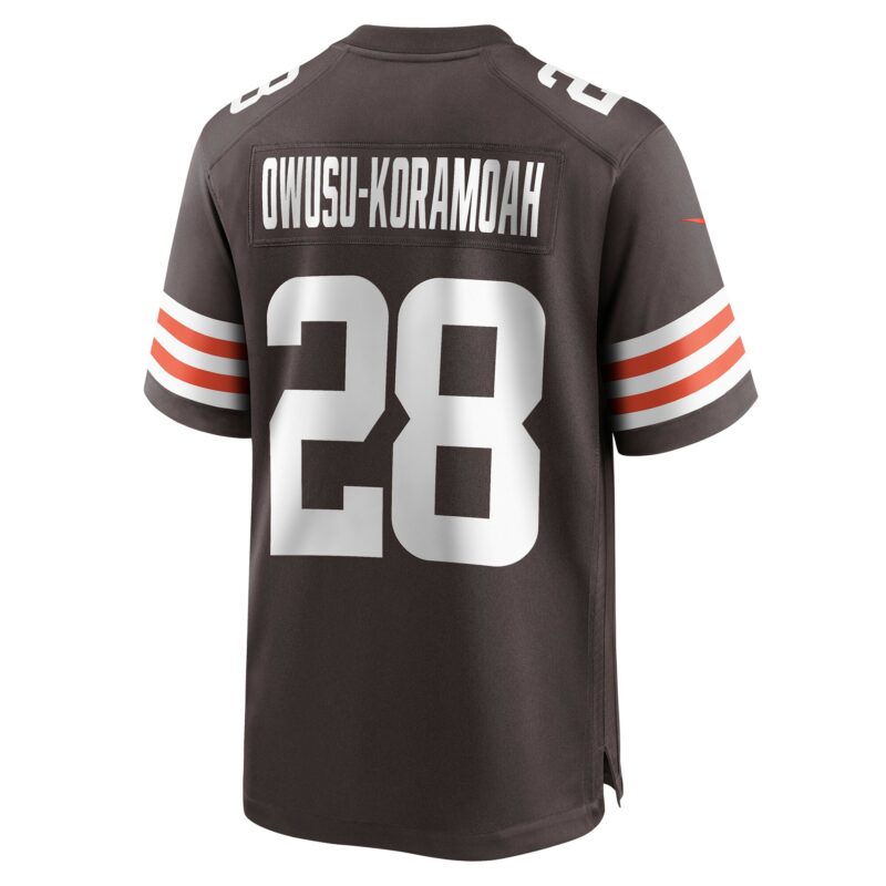 Jeremiah Owusu-Koramoah Cleveland Browns Game Player Jersey - Brown - Image 3