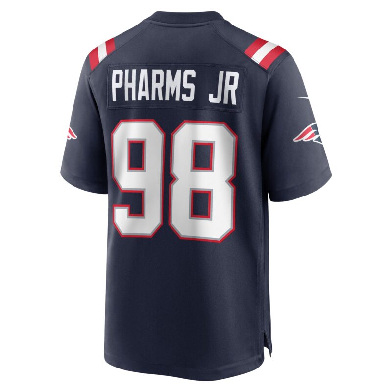 Jeremiah Pharms Jr. New England Patriots Game Jersey - Navy - Image 3