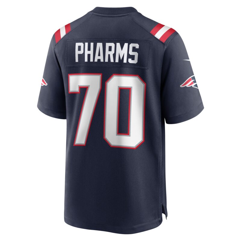 Jeremiah Pharms Jr. New England Patriots Team Game Jersey - Navy - Image 3
