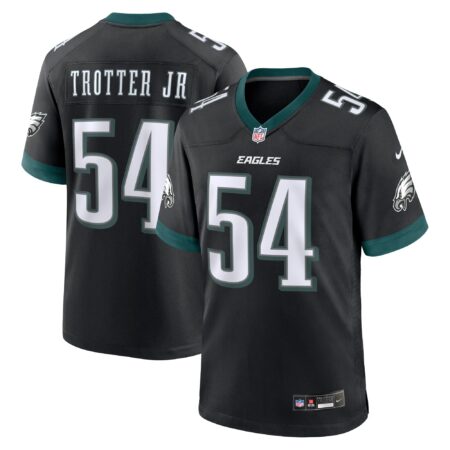 Jeremiah Trotter Jr. Philadelphia Eagles Alternate Game Jersey - Black