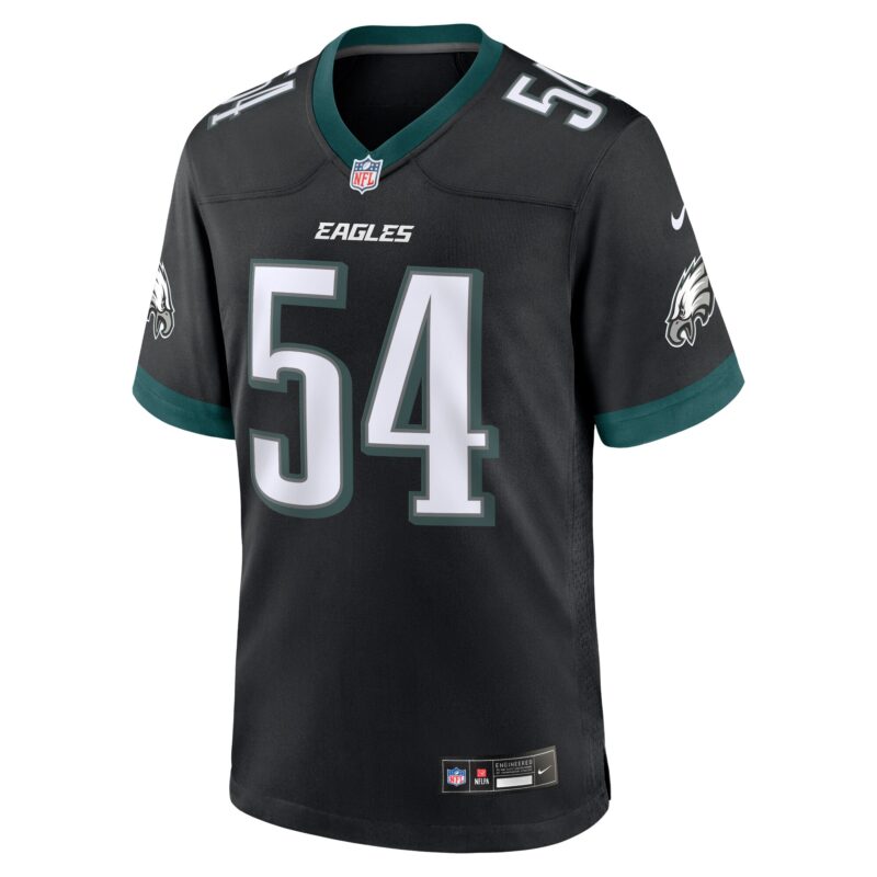 Jeremiah Trotter Jr. Philadelphia Eagles Alternate Game Jersey - Black - Image 2
