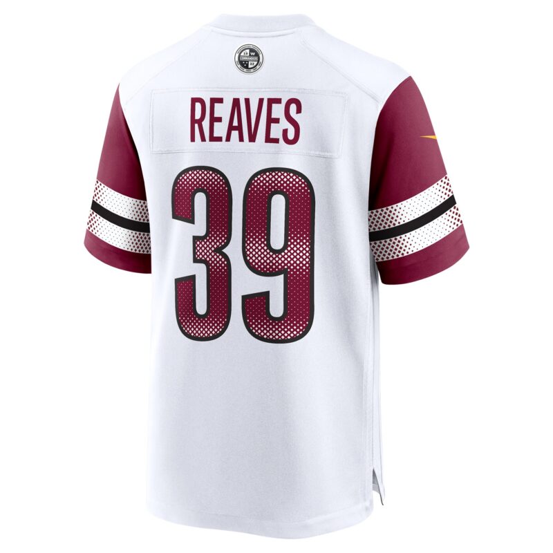 Jeremy Reaves Washington Commanders Game Jersey - White - Image 3