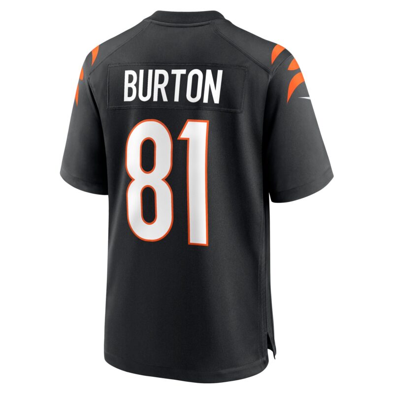 Jermaine Burton Cincinnati Bengals Game Jersey - Black - Image 3