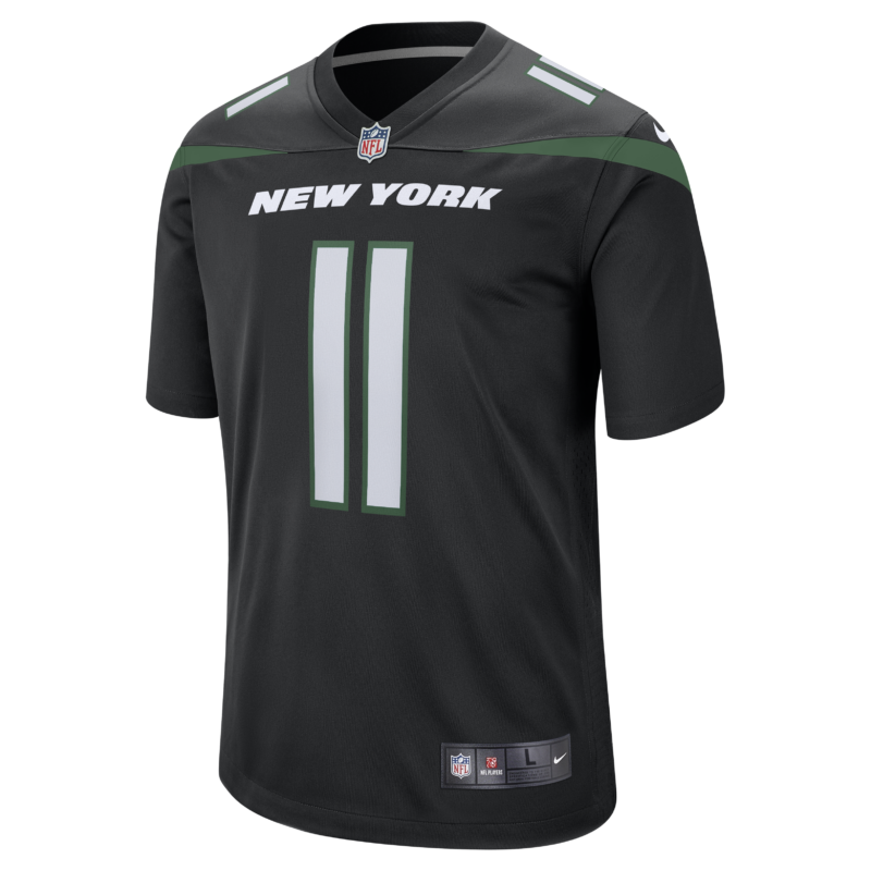 Jermaine Johnson II New York Jets Alternate Game Jersey - Stealth Black - Image 2