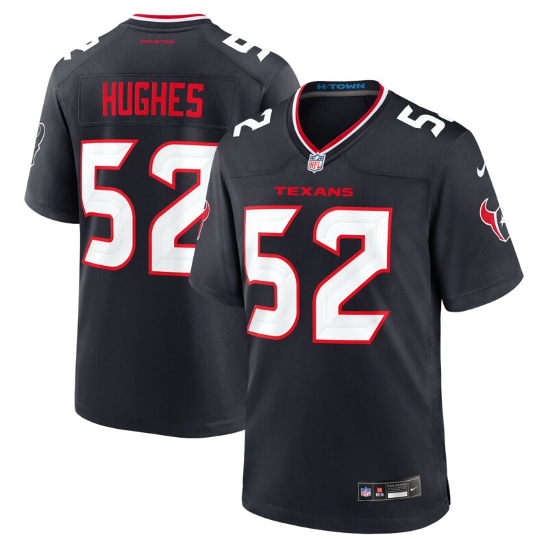 Jerry Hughes Houston Texans Team Game Jersey - Navy