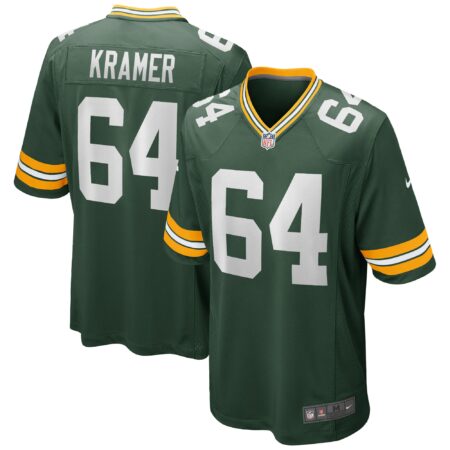 Jerry Kramer Green Bay Packers Game Retired Player Jersey - Green