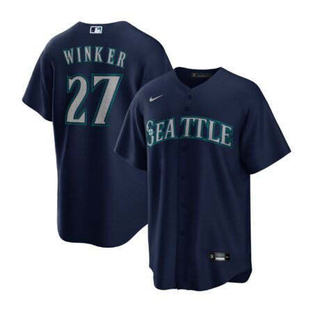 Jesse Winker Seattle Mariners Alternate Player Jersey - Navy