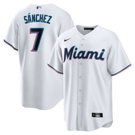 Jesús Sánchez Miami Marlins Home Player Jersey - White