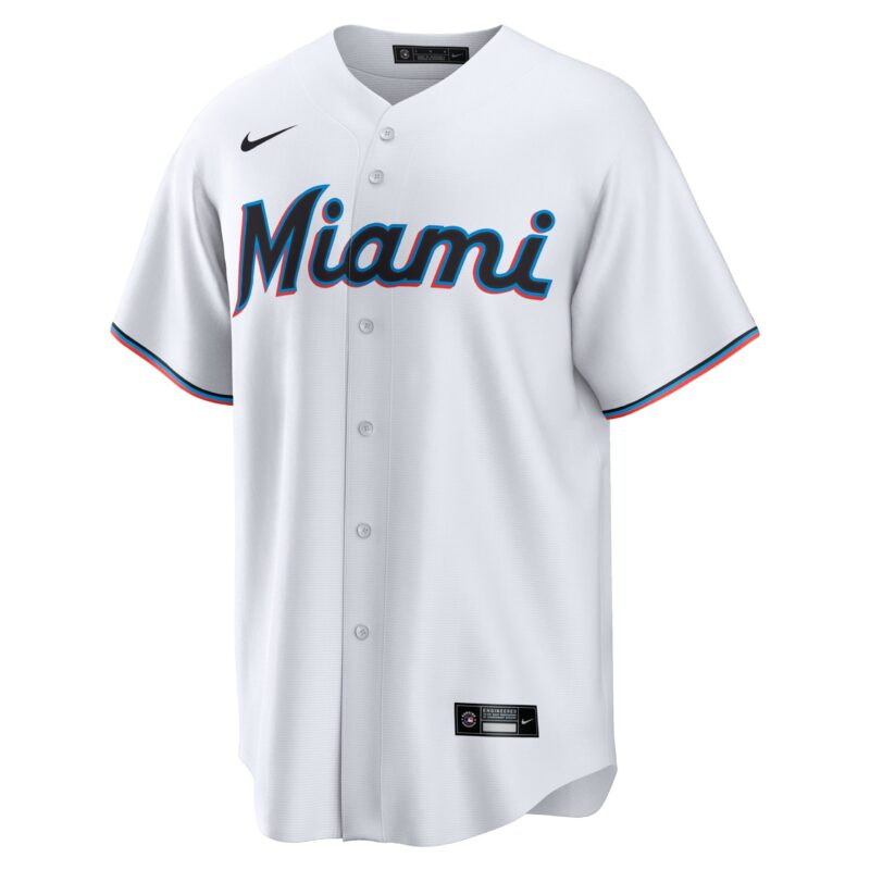 Jesús Sánchez Miami Marlins Home Player Jersey - White - Image 2