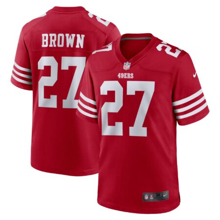 Ji'Ayir Brown San Francisco 49ers Team Game Jersey - Scarlet