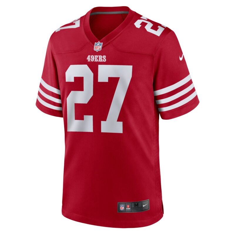 Ji'Ayir Brown San Francisco 49ers Team Game Jersey - Scarlet - Image 2