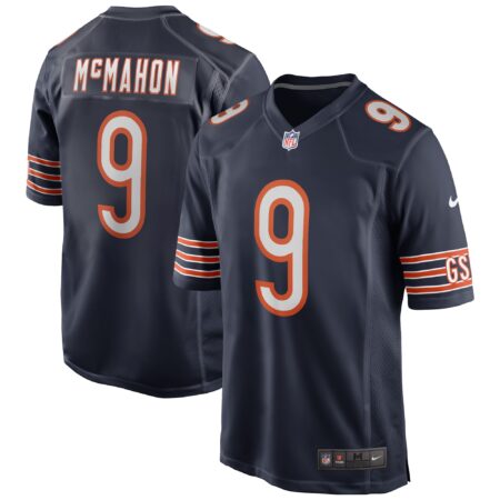 Jim McMahon Chicago Bears Game Retired Player Jersey - Navy