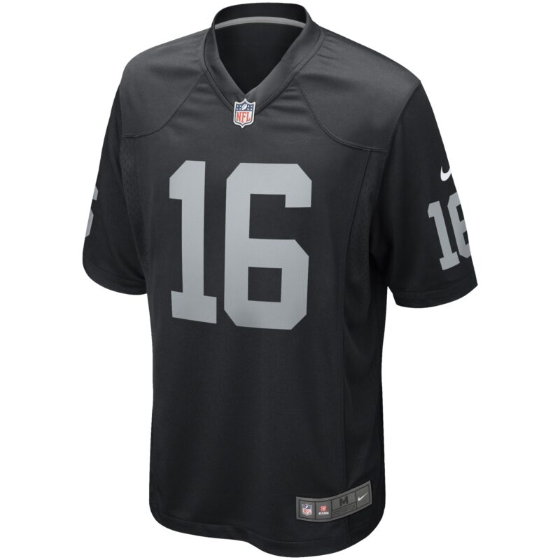 Jim Plunkett Las Vegas Raiders Game Retired Player Jersey - Black - Image 2