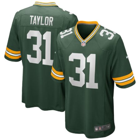 Jim Taylor Green Bay Packers Game Retired Player Jersey - Green