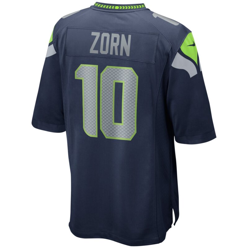 Jim Zorn Seattle Seahawks Game Retired Player Jersey - College Navy - Image 3