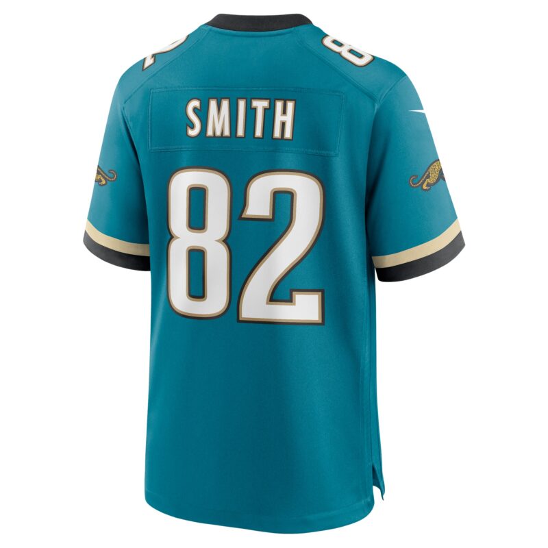 Jimmy Smith Jacksonville Jaguars Prowler Throwback Retired Player Game Jersey - Teal - Image 3
