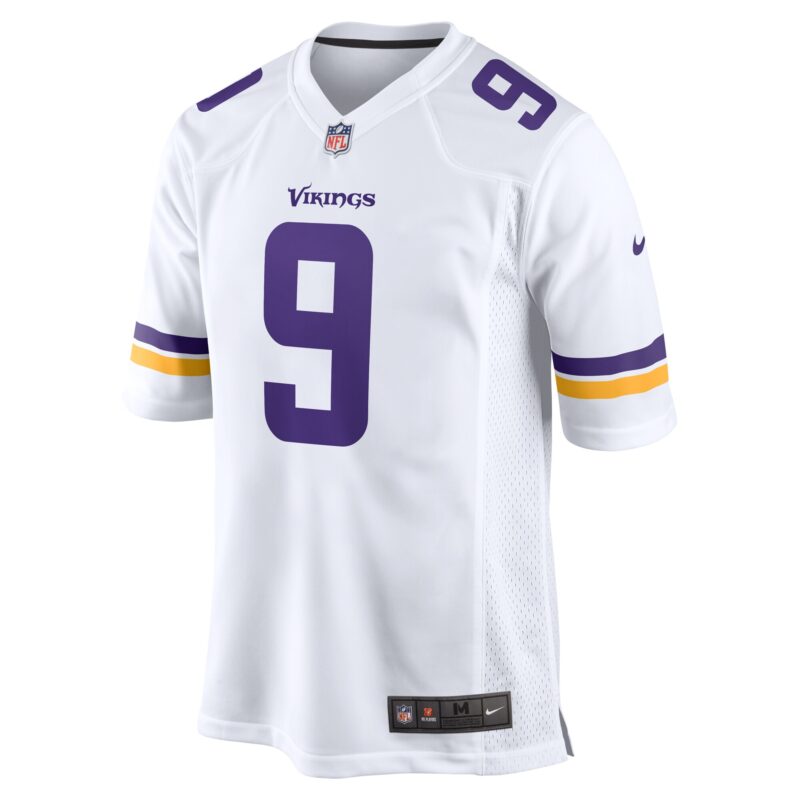 J.J. McCarthy Minnesota Vikings Game Jersey - White - Image 2
