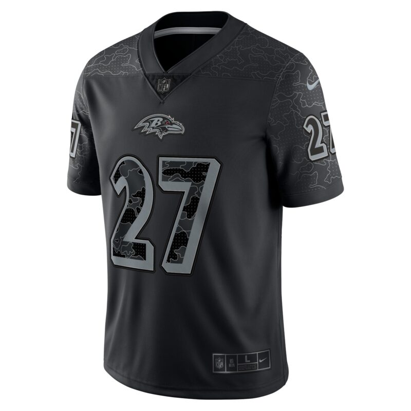 J.K. Dobbins Baltimore Ravens RFLCTV Limited Jersey - Black - Image 3