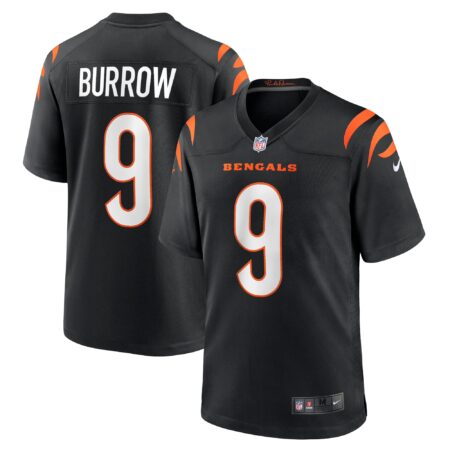 Joe Burrow Cincinnati Bengals Player Game Jersey - Black